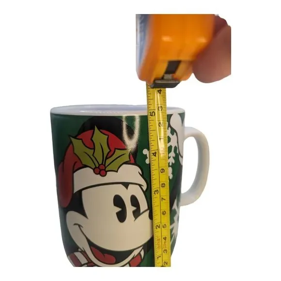 Christmas Mickey Mouse Coffee Mug Ceramic 24oz Disney Oversized Soup Cocoa - Picture 8 of 8